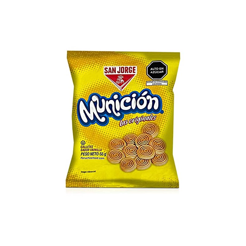 San Jorge Galletas Municion Vainilla | Peruvian Municion Vanilla Cookies
