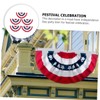 ORFOFE 5pcs Usa Flag Banner Patriotic Bunting Flags 45 *