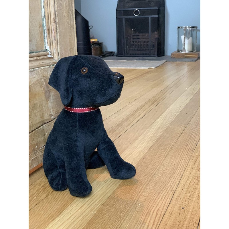 Samuel Lamont/Celtic Weavers, Black Puppy Dog with Collar Weighted Door