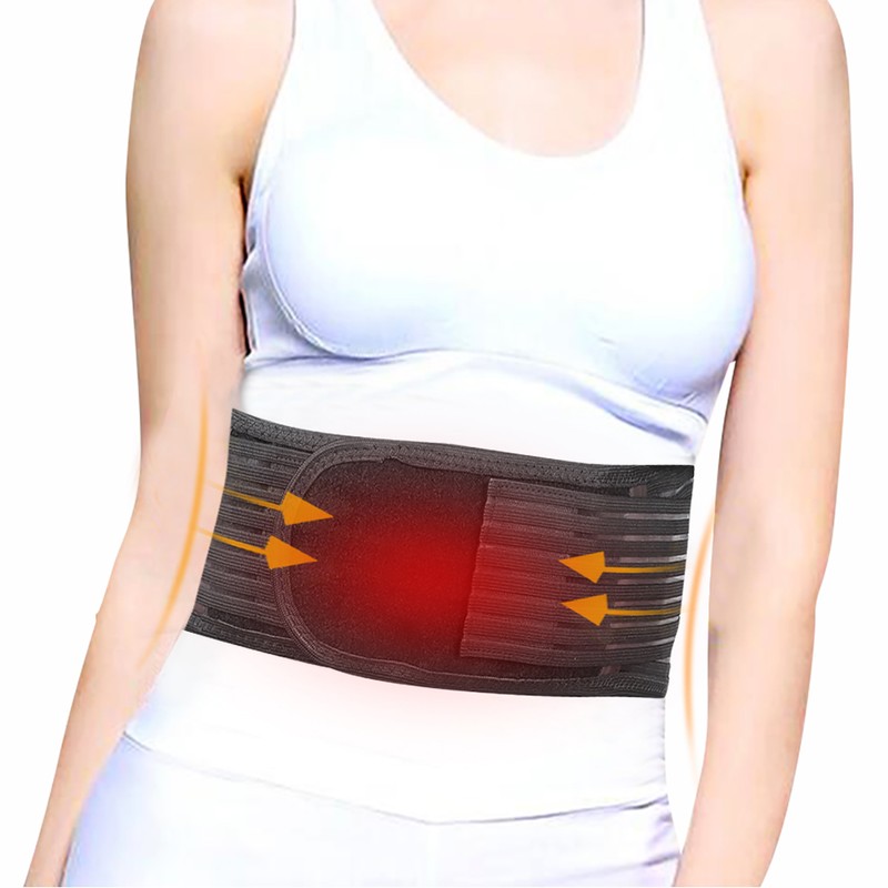 Self Heating Waist Lumbar Pad Adjustable Support Lower Back Waist