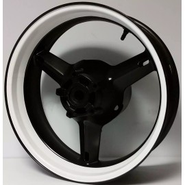 CGD Graphics CUSTOM WHITE MOTORCYCLE INNER RIM DECALS WHEEL STICKERS STRIPES TAPE VINYL WRAP