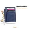 Bronzi Slim, Zip blue, Minimalist