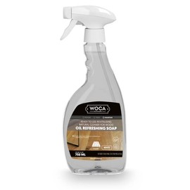 WOCA Denmark Oil Refreshing Soap Spray Natural – Ready-to-Use Cleaner & Rejuvenator for White Oiled Wood Floors | Plant-Based, Food Contact Safe | Cleans, Re-oils, Protects & Maintains Matte Finish