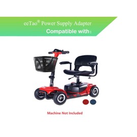eeTao 29.4V XLR 3 Pin Charger for Zip'r Zipr Roo 4 Wheel Folding Mobility Scooter 24V Rechargeable DC29.4V Replacement Power Supply Charger Cable Cord