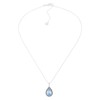 Silpada 'Cooling Aura' Sterling Silver Blue Crystal Pendant Necklace, 18"