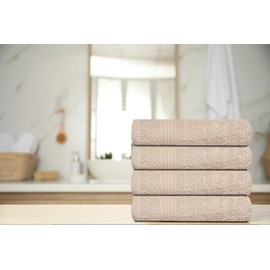 Softolle Premium 600 GSM Hand Towels –100% Combed Ring Spun Cotton Hand Towel - Pack of 6 Luxury Hand Towels - Highly Absorbent and Ultra Soft 16" x 30" inches (Taupe)