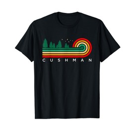 Evergreen Vintage Stripes Cushman, Montana T-Shirt