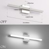 Combuh LED Vanity Lights Bar 24 Inch Bathroom Light Fixtures