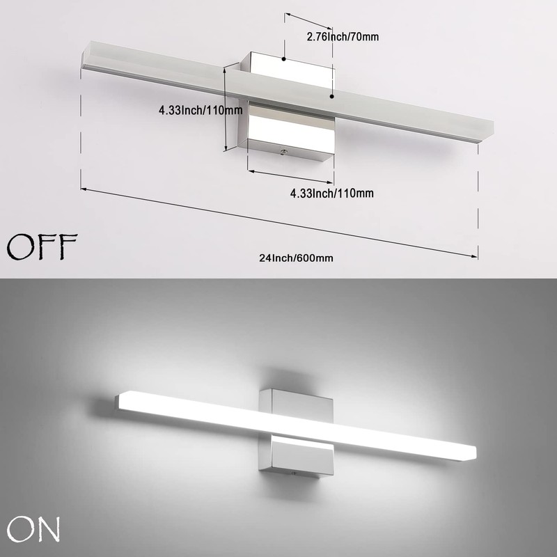 Combuh LED Vanity Lights Bar 24 Inch Bathroom Light Fixtures