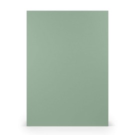 PAPERADO 50 x Letter Paper DIN A4 - Eucalyptus Ribbed Green 100 g/m² - Paper Sheets in 29.7 x 21 cm for Crafts and Printing