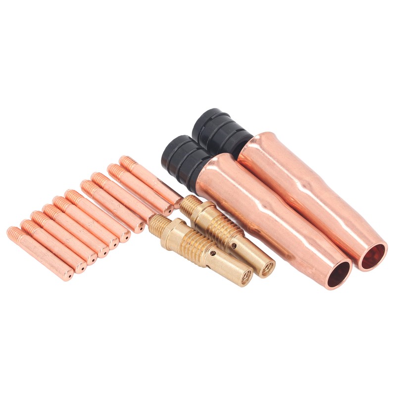 16Pcs MIG Welding Gun Accessory Kit Tip Nozzle Diffuser Adapter