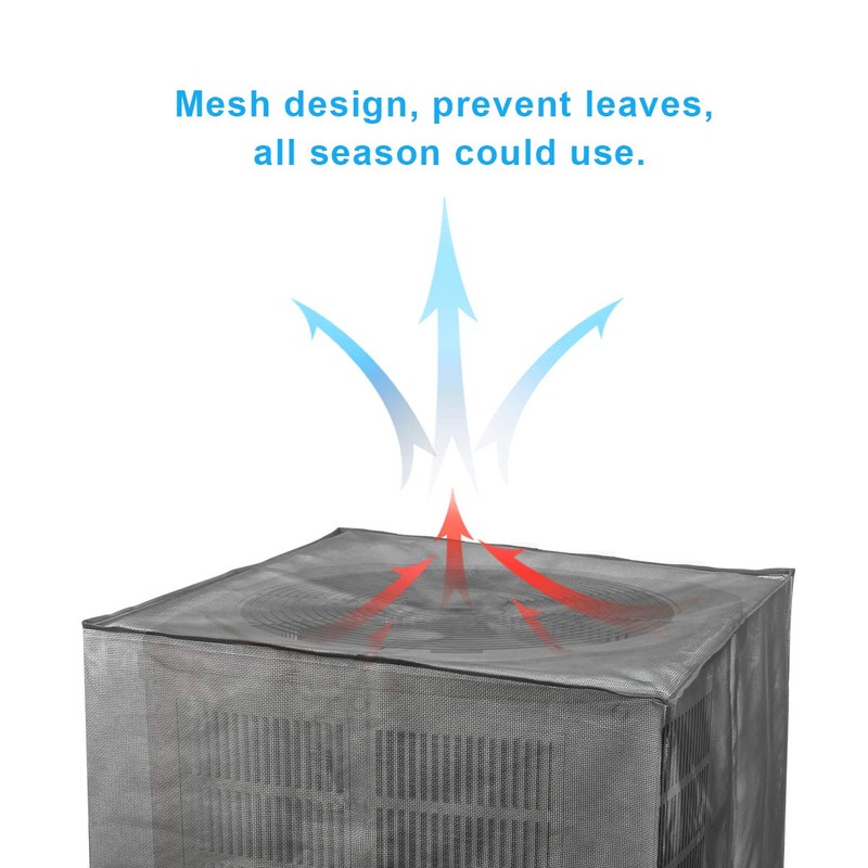 Luxiv Full Mesh Central Air Conditioner Cover, All Seasons Mesh