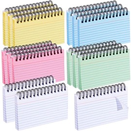 1500 Pages Multicolor Index Cards 3 x 5 Inch Spiral Bound Ruled Index Cards Note Cards Flash Cards for Studying, School, Memory