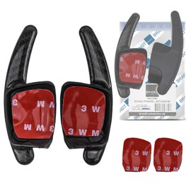 Brandt Carbon Look Shift Paddle Extension Set Compatible with VW Amarok I Arteon Caddy IV V Golf 6 7 T6 T7 Passat B8 3G Polo 5 6 Sharan II Tiptronic