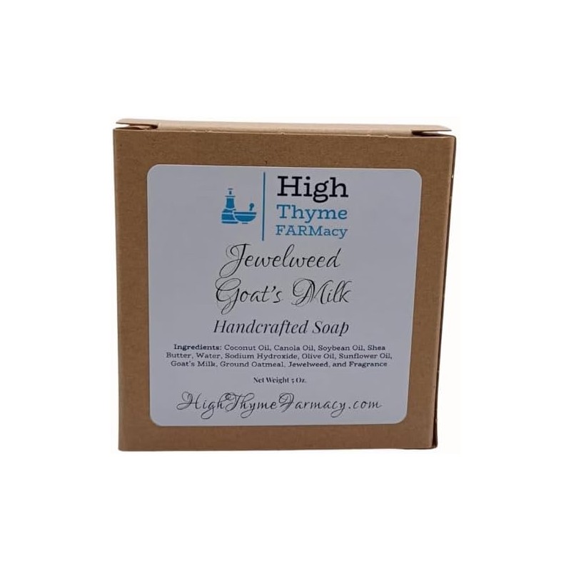 Jabón de leche de cabra y avena Jewelweed - Barra