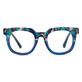 Peepers by PeeperSpecs Oprah's Favorite Women's Showbiz Oversized Blue Light Blocking Reading Glasses - Blue Quartz/Blue +2.00