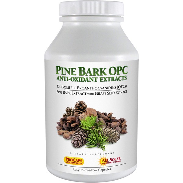 ANDREW LESSMAN Pine Bark OPC Anti-Oxidant Extracts 360 Capsules – Supports Tissues and Organ Systems to Neutralize Damaging Free-Radicals, Proanthocyanidins, Powerful Anti-oxidant, No Additives