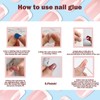24Pcs, French False Nails Short，Classic French Fake Nails, White Tip