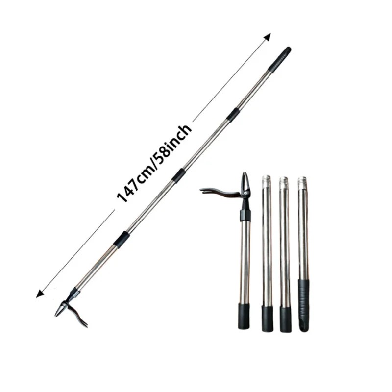 Stand-Up Weed Puller for Garden – 45-Inch Adjustable 4-Claw Root