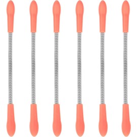 6 Pieces Pink Facial Hair Remover Spring Eyebrow Face Epilator Coil Portable for Women Chin Cheek Mustache Upper Lip