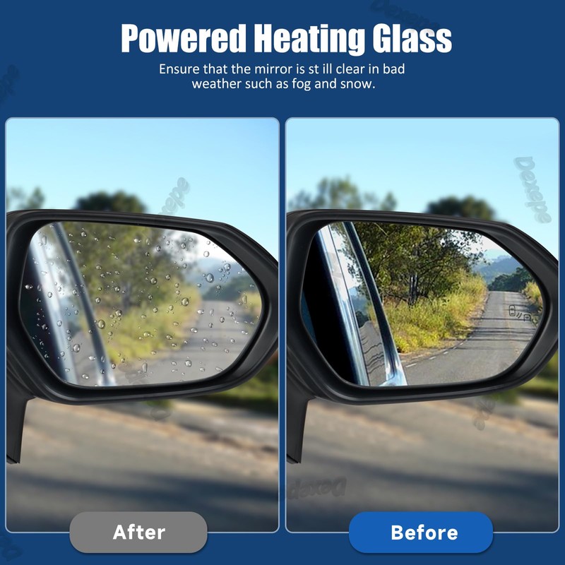 Dexepe Passenger Side Mirror Assembly Compatible with Toyota Corolla 2020-2025