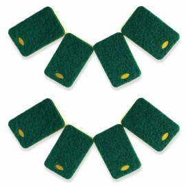 Kitchen 2 X 4 Pcs Shining Kitchen Sponges Dish Scrubber with a hanging hole Total 8 pcs