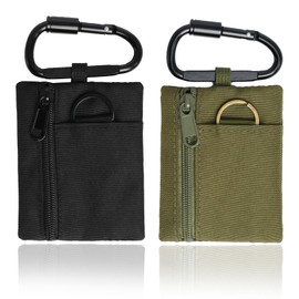 Men's Anti-Theft Keychain Wallet – Secure Purse Travel Essentials Cash & Coin Belt Pouch, Small Tactical EDC Organizer, Passport Holder