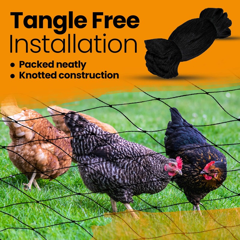 Harvesto Heavy Duty Bird Netting for Chicken Coops & Runs