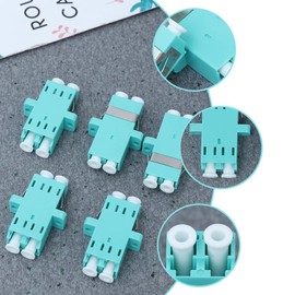 TEHAUX 2sets Optical Fiber Lc-lc Connector Fiber Optic Cable Connectors Low Insertion Loss for Communication Networks 10pcs*2