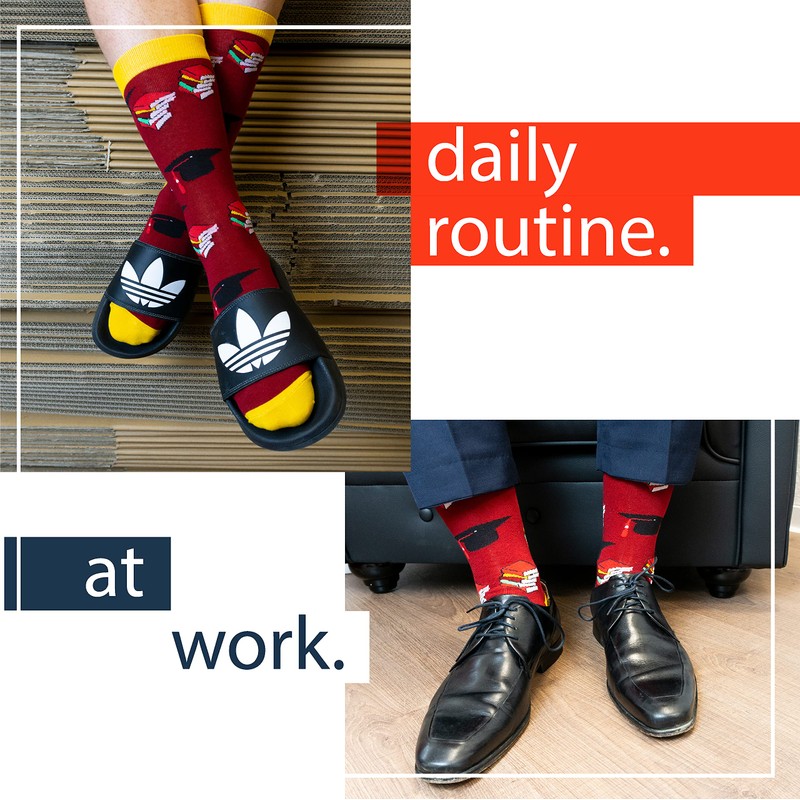 TwoSocks Funny Socks | Student Gift Nerd Gifts | Fun