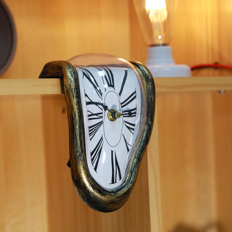 FAREVER Melting Clock, Salvador Dali Watch Melted Clock for Decorative