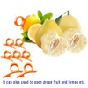 Orange Citrus Peelers, 13pcs Plastic Orange Peeler，2pcs Grapefruit Peeler. Lemon
