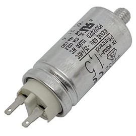 Lumonic Starting Capacitor Hydra MKP-500 1.5-A [Including Plug 6.3 x 0.8 mm] Motor Capacitor 1.5µF 450V 25 x 48 mm I Capacitor with High-Quality Metal Housing