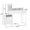 Besiost Vanity Desk, Small Vanity Desk with Power Outlet, Makeup