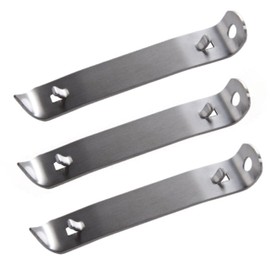 TrueCraftware- 4-1/4" Stainless Steel Heavy-Duty Can Opener Set of 3- Can Punch Bottle Opener Bottle & Can Opener Classic Beer Opener Compact Size Beverage Bottle Opener for Kitchen Bar or Restaurant