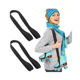 WUNZILO 2 Pack Skate Straps, Skate Storage Straps, Snowboard Straps, Yoga Mat Straps, Ski Boot Straps for Storing Skates, Yoga Mats and Other Equipment