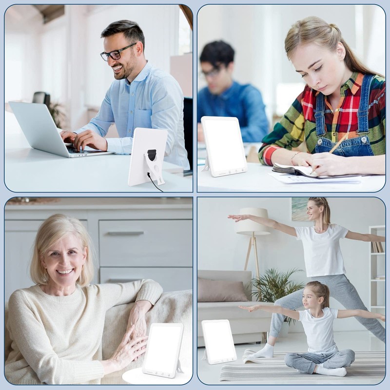 AUINSKY Daylight Lamp 10000 Lux, Light Therapy Lamp with Adjustable