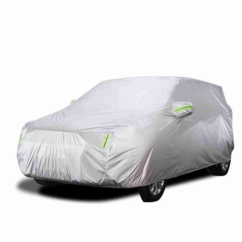 Car Cover Full Sedan Covers with Reflective Strip Sunscreen Protection