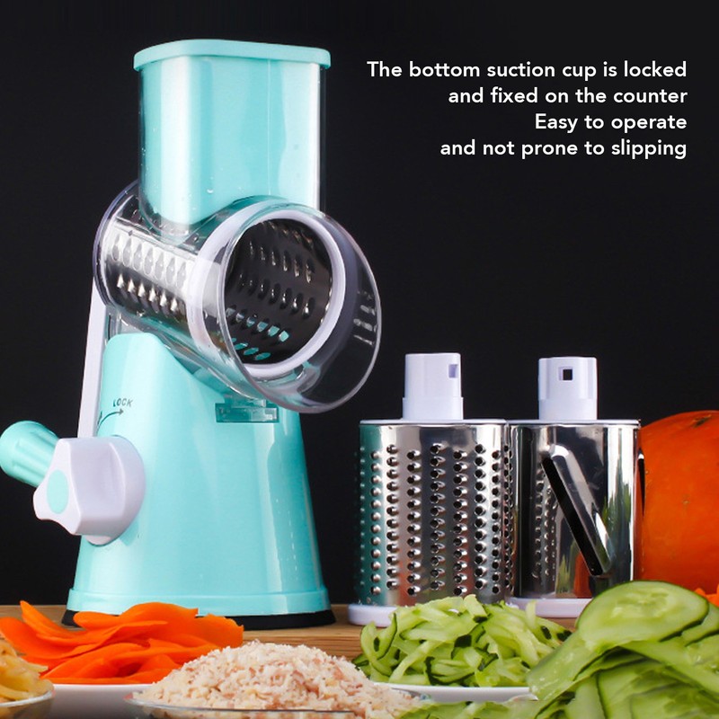 4 in 1 Rotary Cheese Grater Tabletop Drum Grater Manual