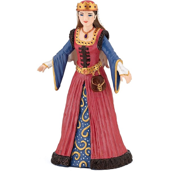 Papo Medieval Queen Figure, Multicolor