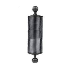 CS PRIORITY Enhanced Dia 60mm Carbon Fiber Float Buoyancy Aquatic Arm 5" 8" Dual Ballhead 1" DSL Camera Tray Underwater Diving Accessories (New 8 inch Black)