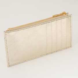 JULLY AND SHUSHU EM-CC Women's Card Case, Fragment Case, Card Case, IC Card Holder, Pass Case, Bill Compartment, champagne gold