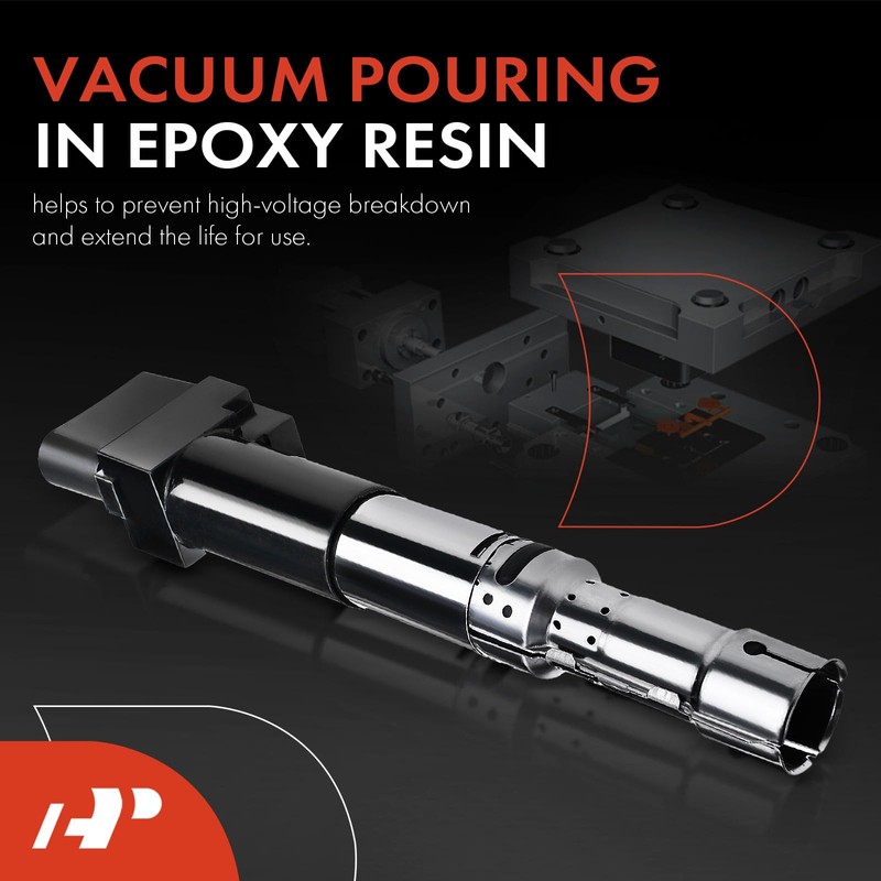 A-Premium Paquete de bobinas de encendido compatible con Volkswagen Jetta