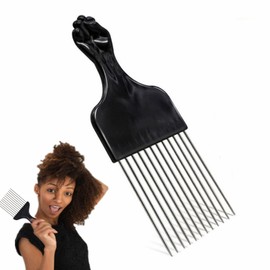 Afro Hair Comb, Insert Hair Curly Brush Fork Selection Comb Anti-Static Hair Styling Tool - Accelerate Hair Efficiency Detangling