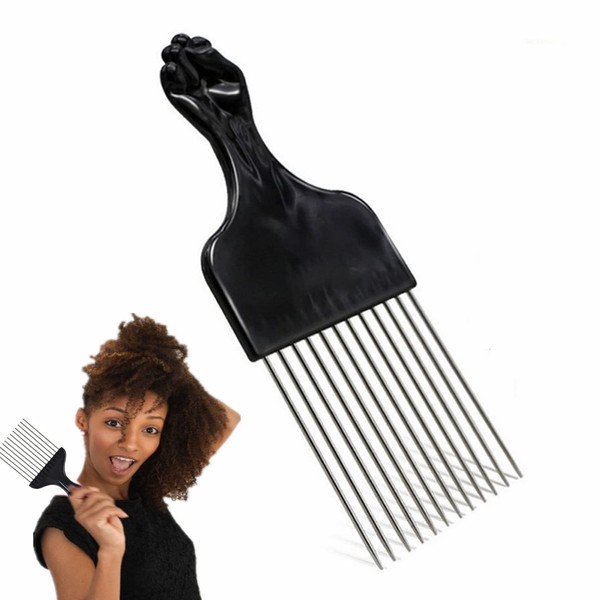 Afro Hair Comb, Insert Hair Curly Brush Fork Selection Comb Anti-Static Hair Styling Tool - Accelerate Hair Efficiency Detangling