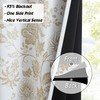 Jubilantex Botanical Blackout Window Curtain 84" Long Noise Reducing Thermal