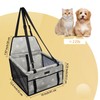 PetsHome Dog Car Seat Foldable Dog Car Booster Seat Waterproof