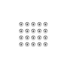 sourcing map Pack of 50 Precision Balls 1/4 Inch Fixed Chrome Steel G10 for Ball Bearings Key Ring Wheel
