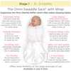 SwaddleDesigns Omni Swaddle Sack with Wrap & Arms Up Sleeves