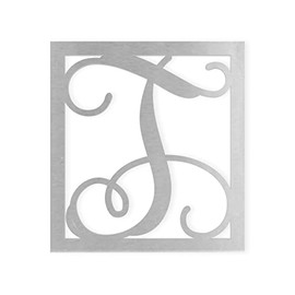 Jess and Jessica Metal Letter T, Metal Letter for House, Metal Monogram Wall Hanging, Large Metal Letters, Cursive Metal Letter